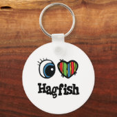 I Love (Heart) Hagfish Sleutelhanger (Voorkant)