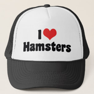 I Love Heart Hamsters Trucker Pet