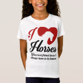 I Love/Heart Horses T-shirt (Voorkant)