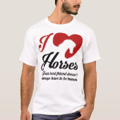 I Love/Heart Horses T-shirt (Voorkant)