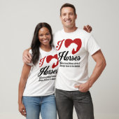 I Love/Heart Horses T-shirt (Unisex)