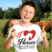 I Love/Heart Horses T-shirt