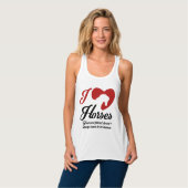 I Love/Heart Horses Tanktop (Volledige Voorkant)