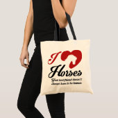 I Love/Heart Horses Tote Bag (Voorkant (product))