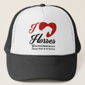 I Love/Heart Horses Trucker Pet (Voorkant)