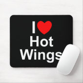 I Love (Heart) Hot Wings Muismat (Met muis)