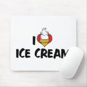 I Love Heart Ice Cream Muismat (Met muis)