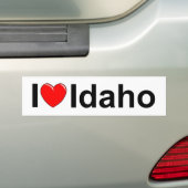 I Love (Heart) Idaho Bumpersticker (Op auto)