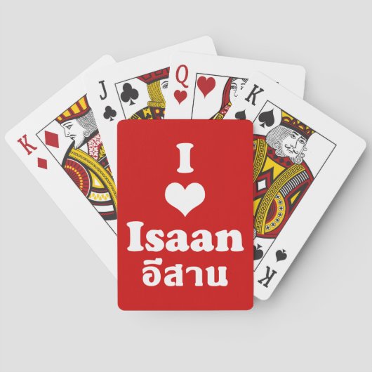I Love (Heart) Isaan Speelkaarten (Achterkant)