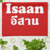 I Love (Heart) Isaan Theedoek (Gevouwen)