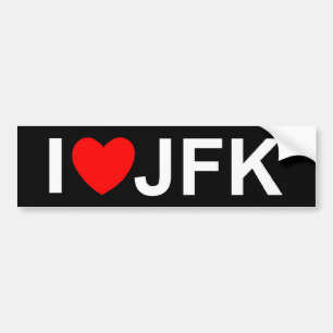 I Love (Heart) JFK Bumpersticker