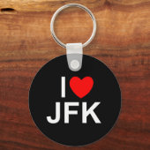 I Love (Heart) JFK Sleutelhanger (Voorkant)