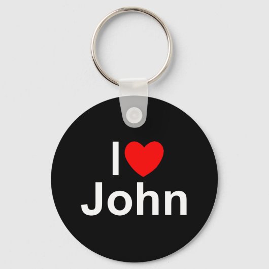 I Love (Heart) John Sleutelhanger (Voorkant)