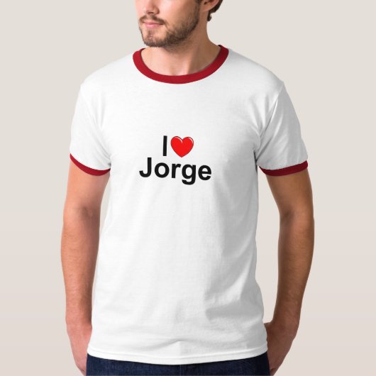 I Love (Heart) Jorge T-shirt (Voorkant)