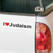 I Love (Heart) Judaism Bumpersticker (Op Truck)