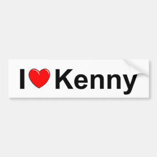 I Love (Heart) Kenny Bumpersticker
