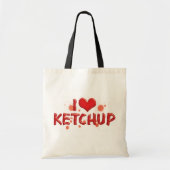 I Love Heart Ketchup - Catsup Lover Tote Bag (Voorkant)