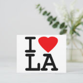 I Love Heart LA Briefkaart (Staand voorkant)