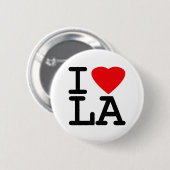 I Love Heart LA Ronde Button 5,7 Cm (Voorkant /achterkant)