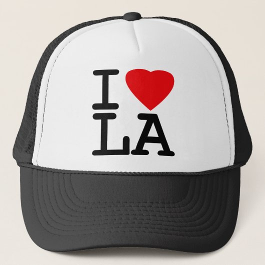 I Love Heart LA Trucker Pet (Voorkant)