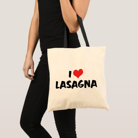 I Love Heart Lasagna - Italiaanse voedselpasta Lov Tote Bag (Voorkant (product))