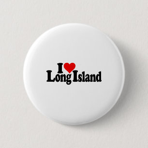 I Love Heart Long Island beroemd gemaakt door 1 Ronde Button 5,7 Cm