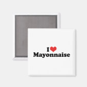 I Love Heart Mayo - Mayonnaise Lover Magneet (Voorkant / Achterkant)