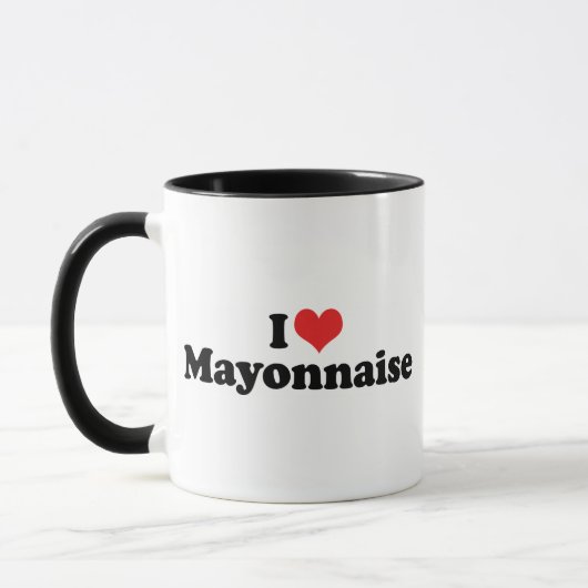 I Love Heart Mayo - Mayonnaise Lover Mok (Links)