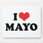 I Love Heart Mayo - Mayonnaise Lover Muismat (Voorkant)