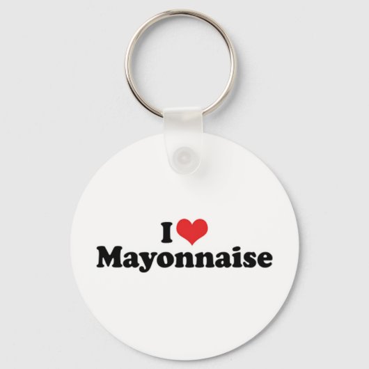 I Love Heart Mayo - Mayonnaise Lover Sleutelhanger (Voorkant)