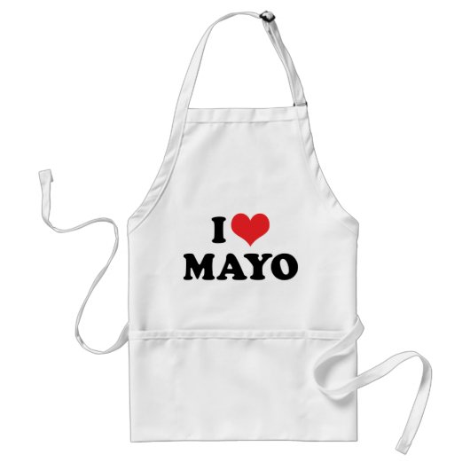 I Love Heart Mayo - Mayonnaise Lover Standaard Schort (Voorkant)