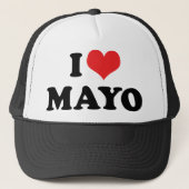 I Love Heart Mayo - Mayonnaise Lover Trucker Pet (Voorkant)