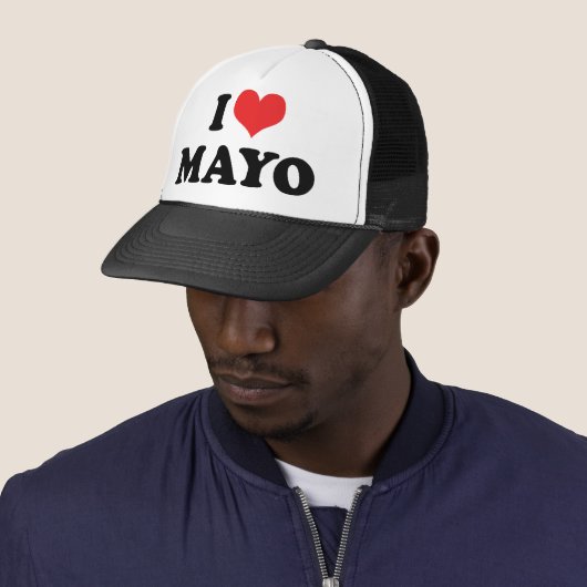 I Love Heart Mayo - Mayonnaise Lover Trucker Pet (In situ)
