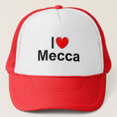 I Love (Heart) Mecca Trucker Pet (Voorkant)