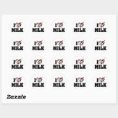 I Love Heart Milk - Koe Juice Dairy Lover Ronde Sticker (Vel)