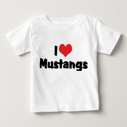 I Love Heart Mustangs - Horse Lover (Voorkant)