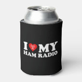 I Love (Heart) My Ham Radio Blikjeskoeler (Blikje Voorkant)