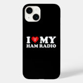 I Love (Heart) My Ham Radio Case-Mate iPhone Case (Achterkant)