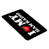 I Love (Heart) My Ham Radio Magneet (Rechterzijde)