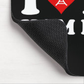 I Love (Heart) My Ham Radio Muismat (Hoek)