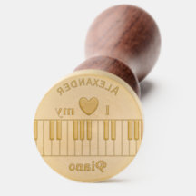 I Love Heart My Piano Keyboard Keys Muziekthema
