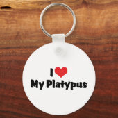 I Love Heart My Platypus Sleutelhanger (Voorkant)