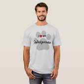 I Love (Heart) My Pudelpointer T-shirt (Voorkant volledig)