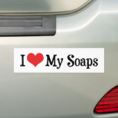 I Love Heart My Soaps - Soap Opera Liefhebber Bumpersticker (Op auto)