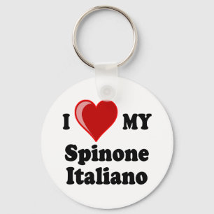 I Love (Heart) My Spinone Italiano Dog Sleutelhanger