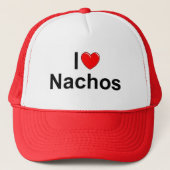 I Love (Heart) Nachos Trucker Pet (Voorkant)