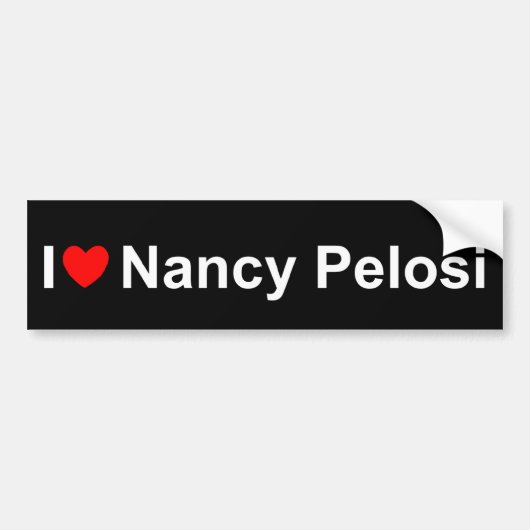 I Love (Heart) Nancy Pelosi Bumpersticker (Voorkant)