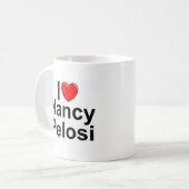 I Love (Heart) Nancy Pelosi Koffiemok (Voorkant links)