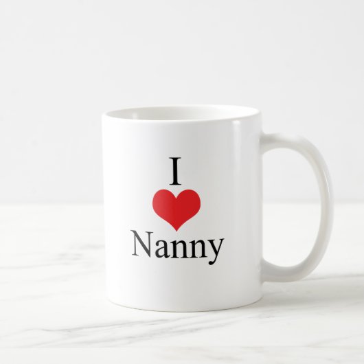 I Love (Heart) Nanny Koffiemok (Rechts)