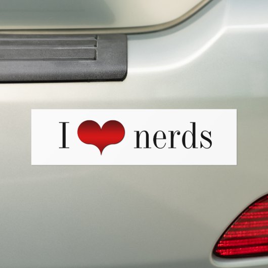 I Love (Heart) Neds Bumpersticker (Op auto)